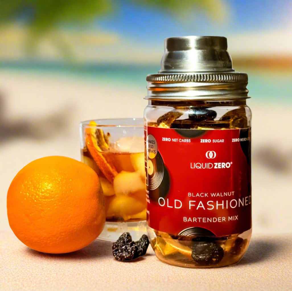 Black Walnut Old - Fashioned - LIQUID ZERO™ - A Sophisticated Escape to Simpler Times