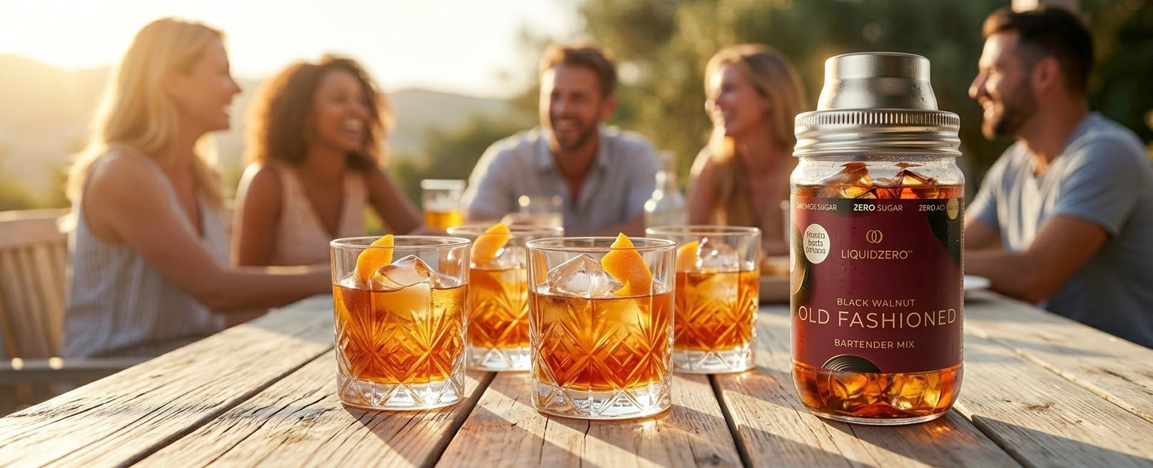 Black Walnut Old Fashioned (Makes 8) - LIQUID ZERO® - Black Walnut Old - Fashioned