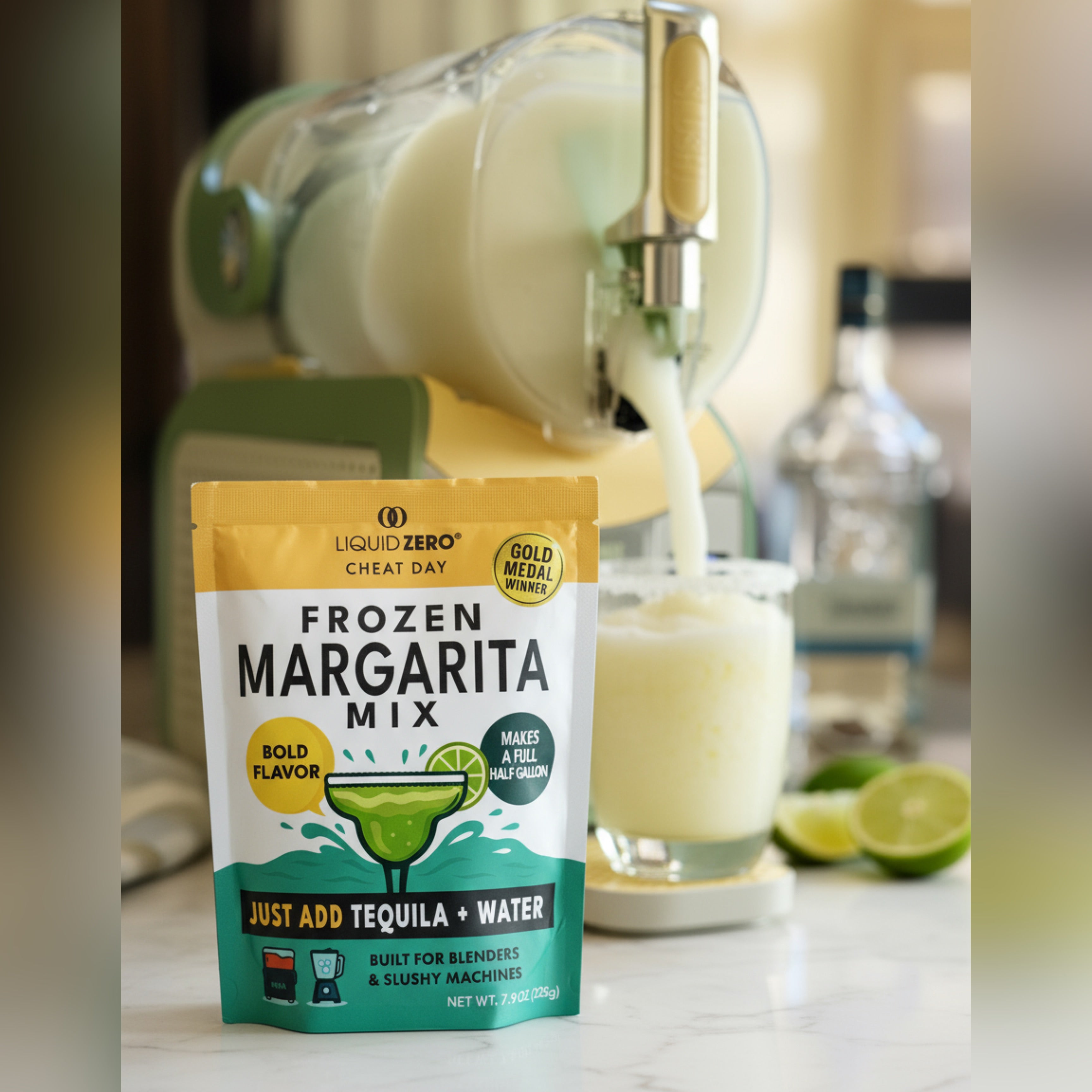 Cheat Day Frozen Margarita Mix (Makes 1/2 Gallon) - For Ninja Slushi machines & Blenders - LIQUID ZERO® - Cheat Day Frozen Margarita Mix (Makes 1/2 Gallon) - For Ninja Slushi machines & Blenders