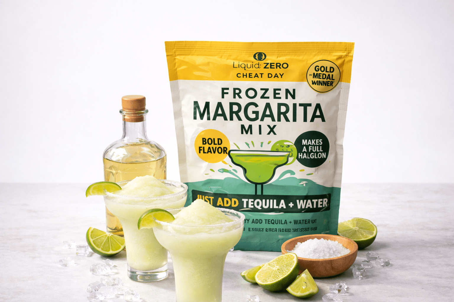 Cheat Day Frozen Margarita Mix (Makes 1/2 Gallon) - For Ninja Slushi machines & Blenders - LIQUID ZERO® - Cheat Day Frozen Margarita Mix (Makes 1/2 Gallon) - For Ninja Slushi machines & Blenders