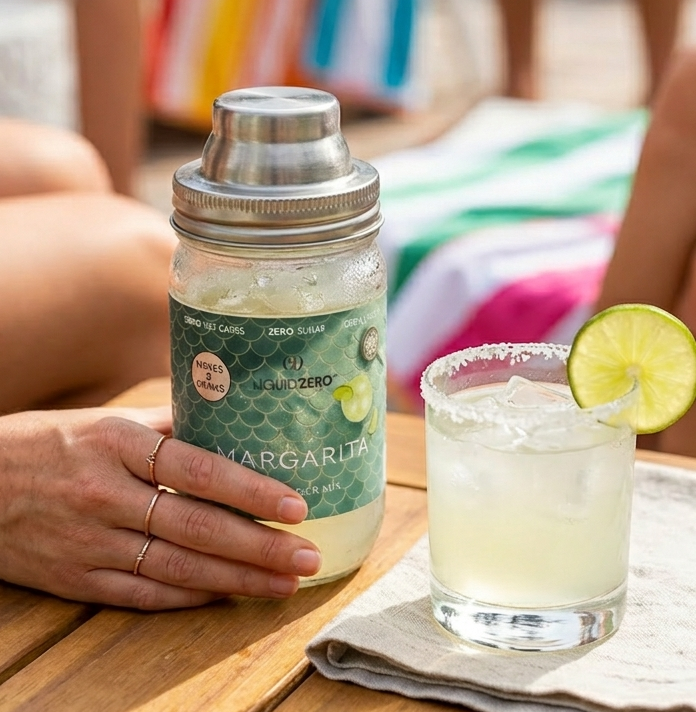 Liquid Zero™ Cocktails | Classic Lime Margarita Double Zero Mixer