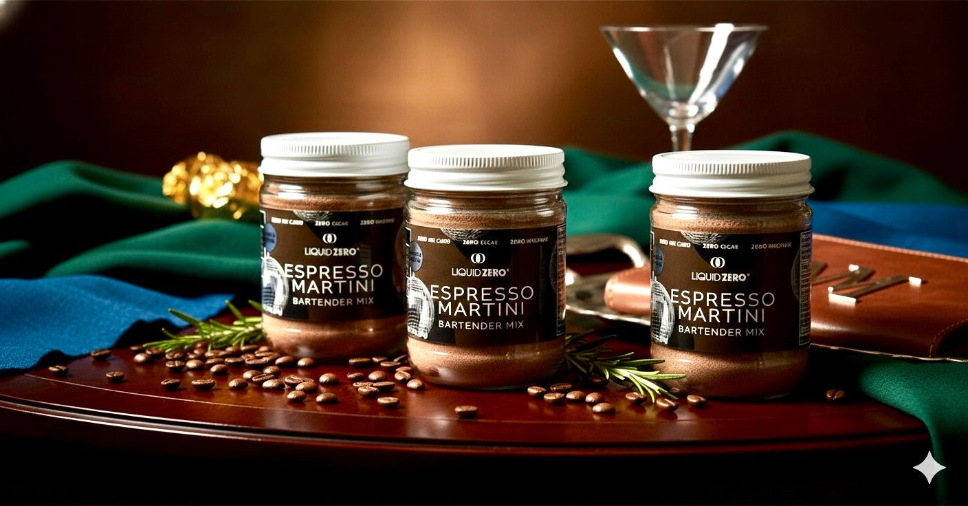 Limited Edition Espresso Martini Mixer Trio - Makes 6 Cocktails - LIQUID ZERO® - Espresso Martini Trio - Makes 6