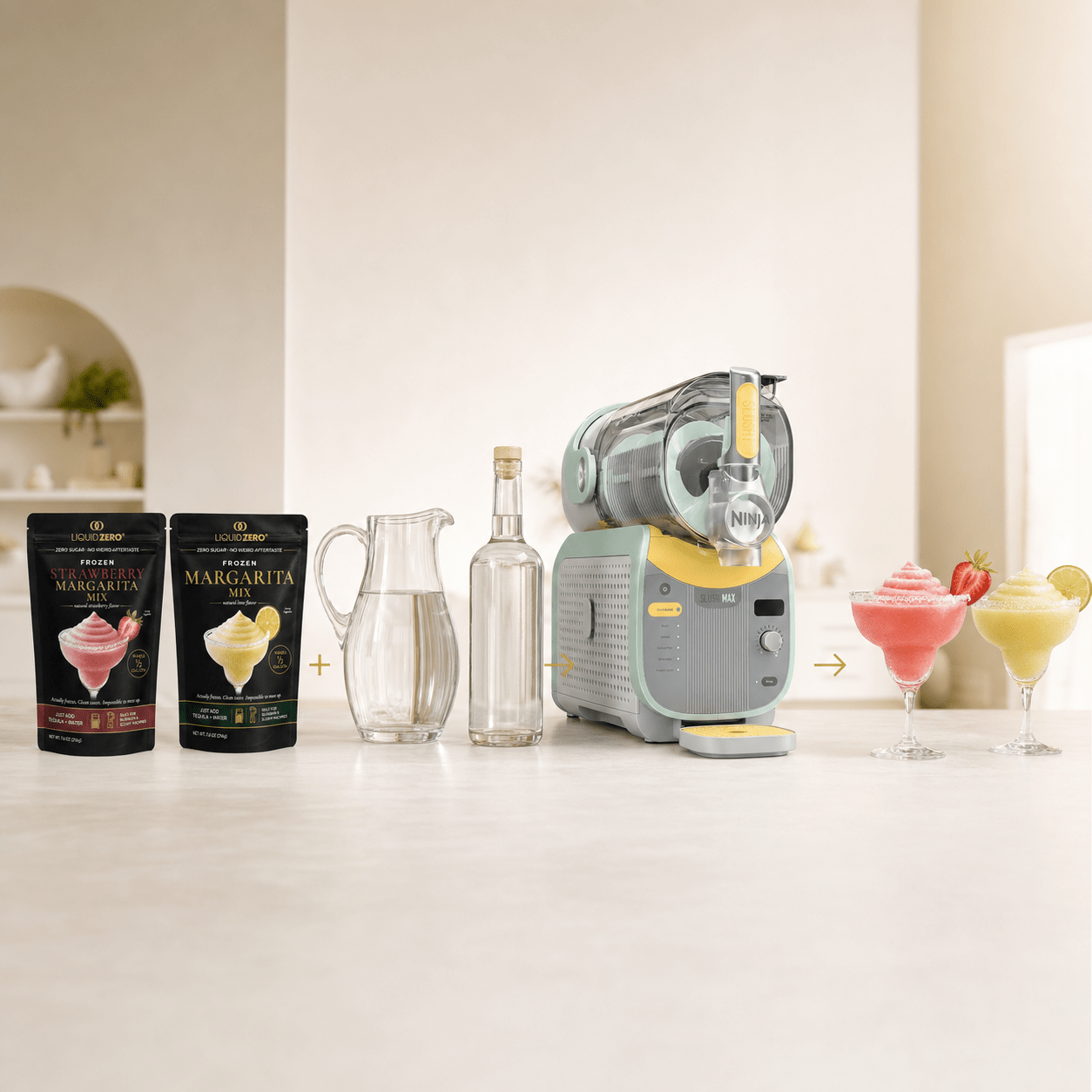 Zero Sugar Frozen Classic Lime Margarita Mix — Makes ½ Gallon - LIQUID ZERO® -