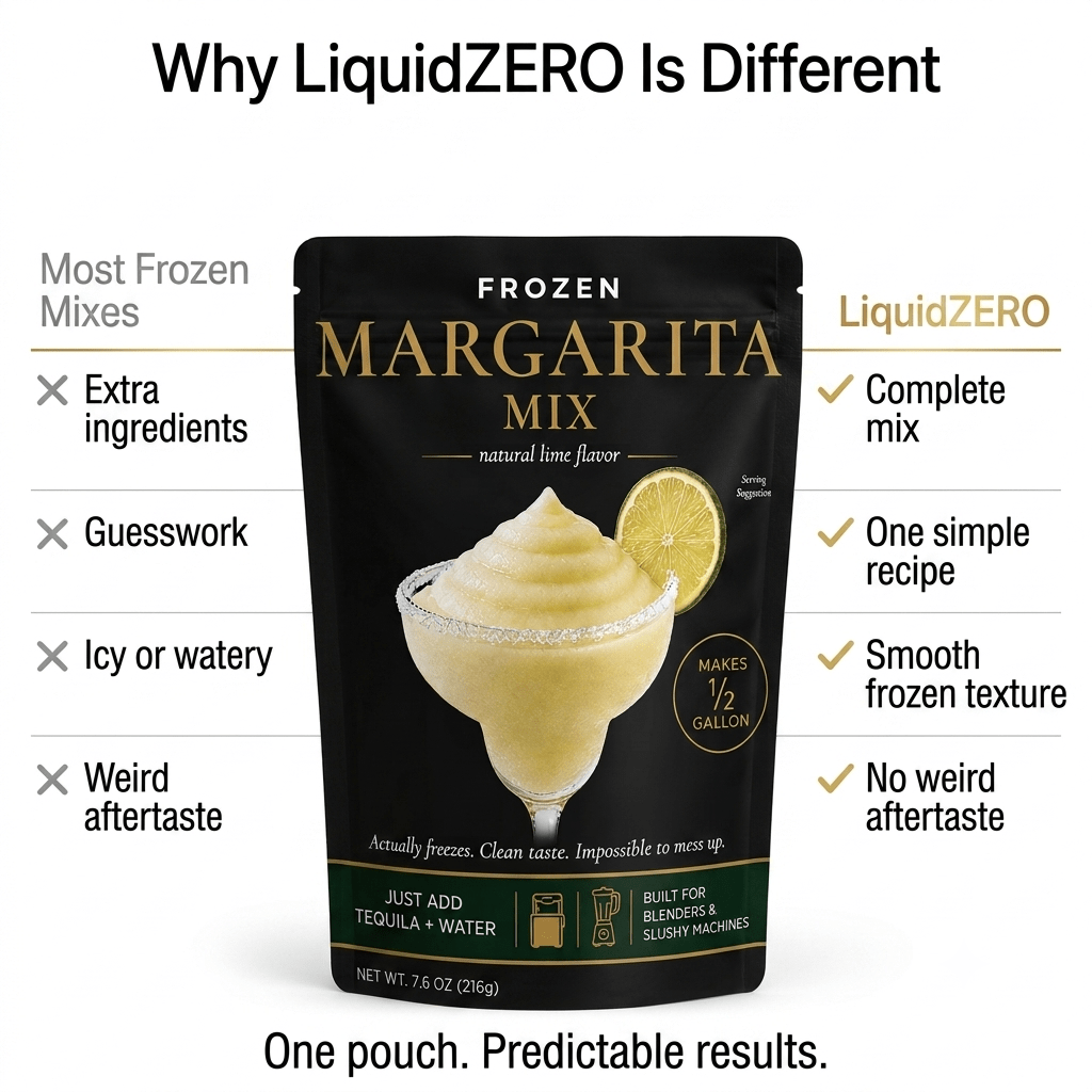 Zero Sugar Frozen Strawberry Margarita Mix — Makes ½ Gallon - LIQUID ZERO® -