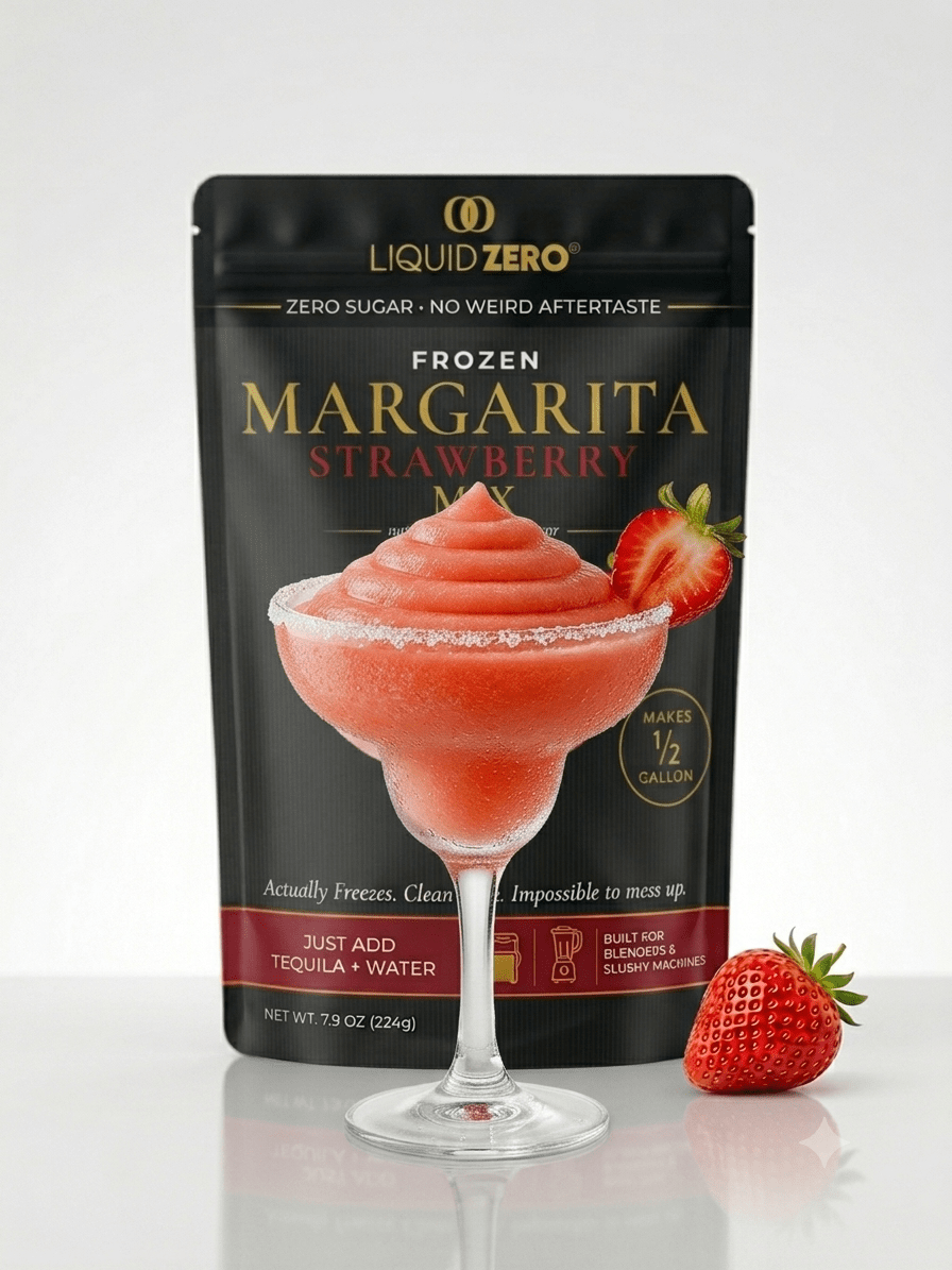 Zero Sugar Frozen Strawberry Margarita Mix — Makes ½ Gallon - LIQUID ZERO® -