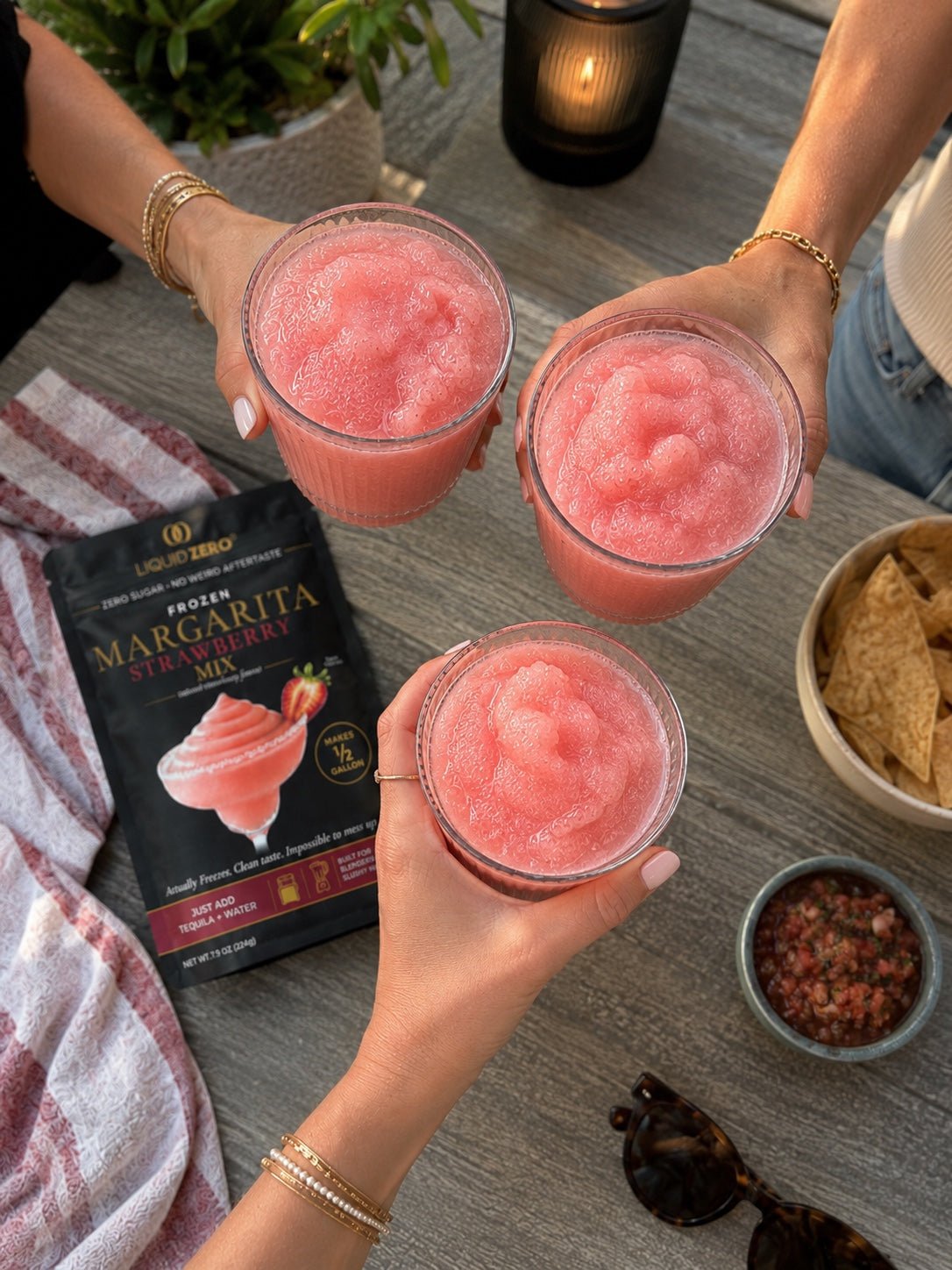 Zero Sugar Frozen Strawberry Margarita Mix — Makes ½ Gallon - LIQUID ZERO® -