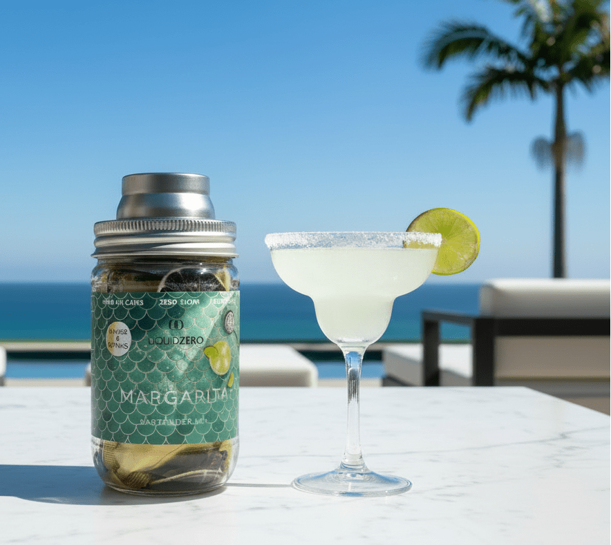 The Ultimate Margarita - Each Jar (Makes 8 Cocktails). Less than $2.50 per drink - LIQUID ZERO® - The Tranquility of a Mexican Sunset With Every Sip