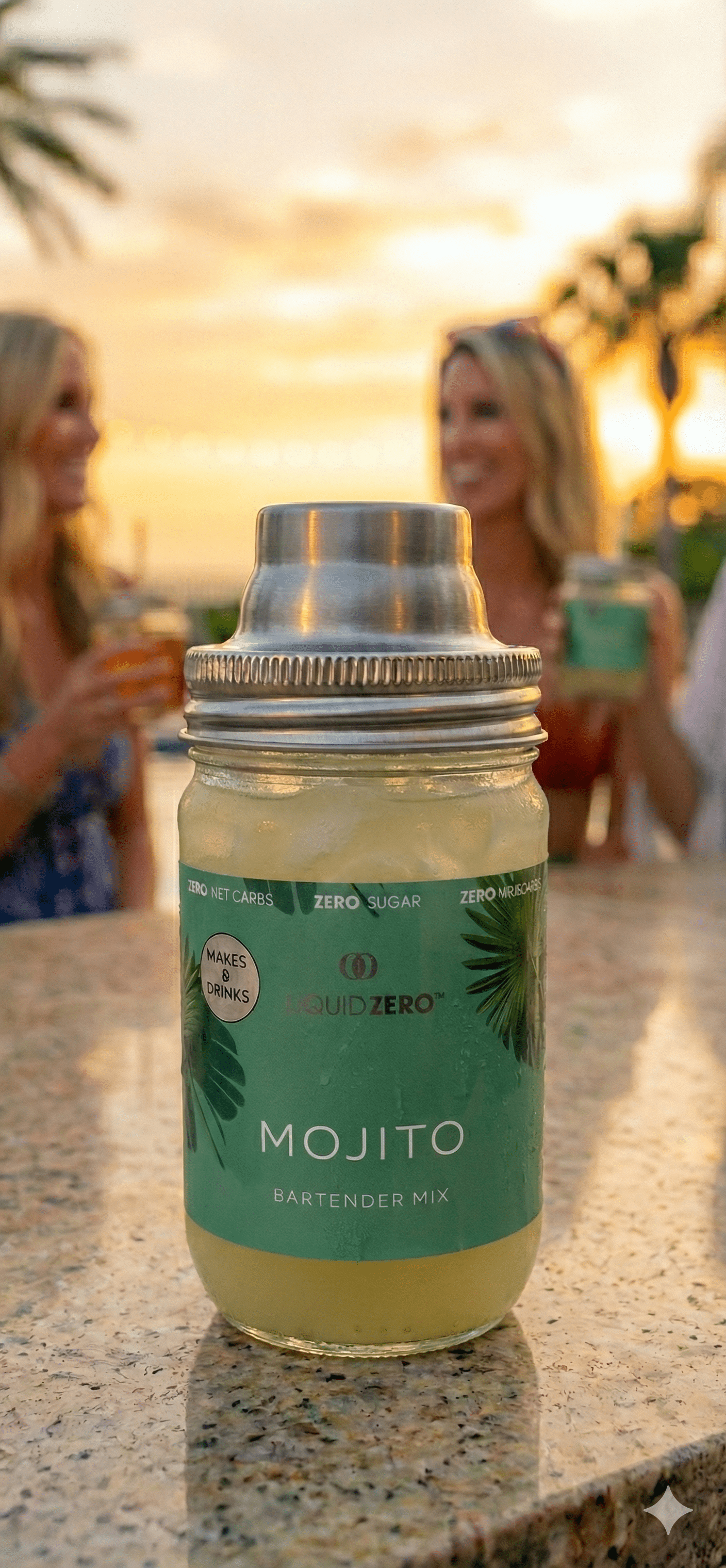 The Ultimate Margarita - Each Jar (Makes 8 Cocktails). Less than $2.50 per drink - LIQUID ZERO® - The Tranquility of a Mexican Sunset With Every Sip